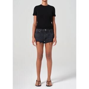 Agolde Parker Vintage Cut Off Short Theme Sz 25 Distressed Festival Streetwear
